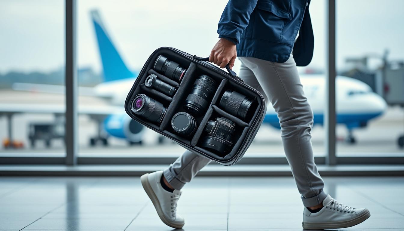 discover smart strategies for traveling with your camera gear, ensuring your equipment remains safe and accessible during flights. learn tips on packing, airport security, and in-flight care to capture stunning shots no matter where your journey takes you.
