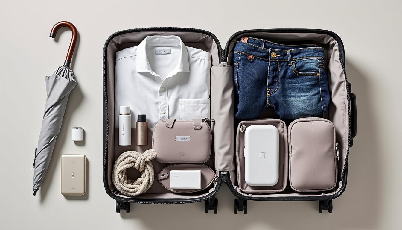 discover smart packing tips to keep your carry-on suitcase light and stylish. explore affordable organizing options starting at just $7 for a hassle-free and chic travel experience.
